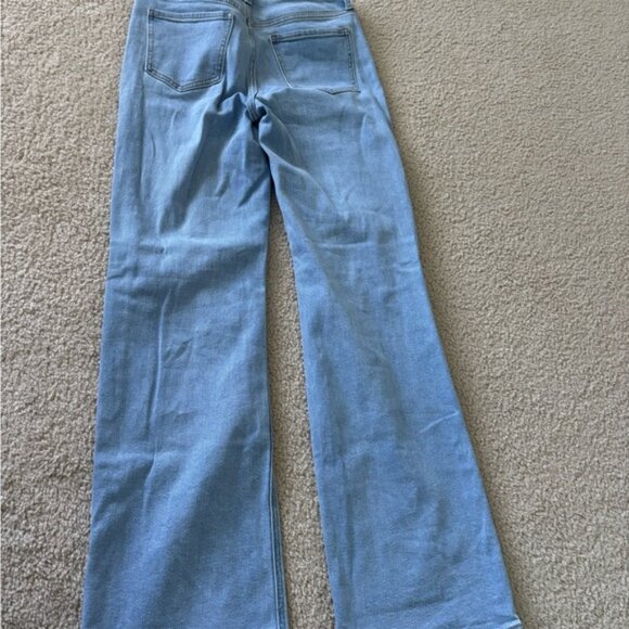 Francesca's Collections Light Blue High Rise Distressed Jeans - Picture 2 of 2